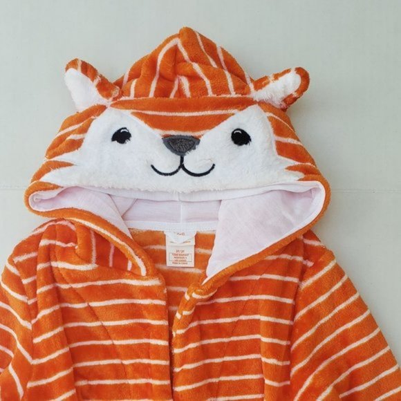 NWT Cat & Jack 2T/3T Unisex Hooded Fox Bath Robe - Picture 8 of 9
